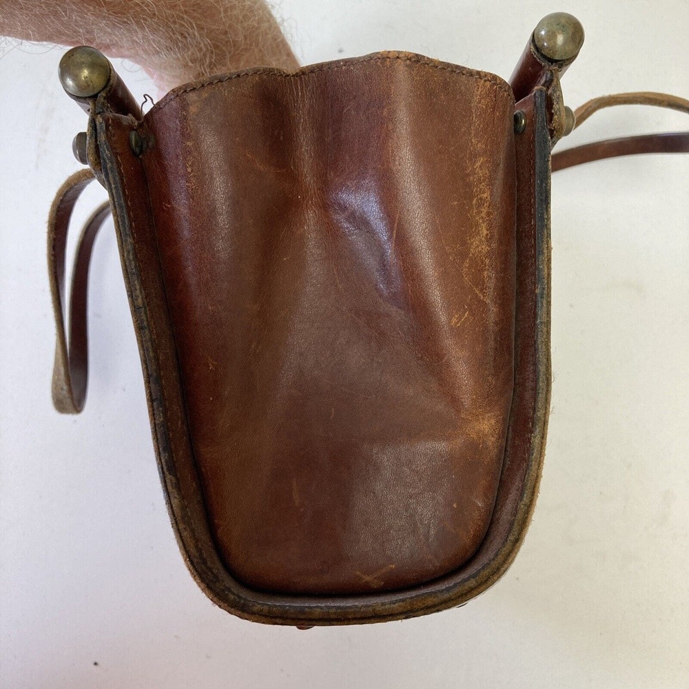 Vintage John Romain Purse Brown Leather Doctors Bag Handbag Look - Picture 11 of 12